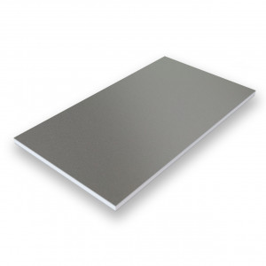 Aluverbund-Fassadenplatte Dunkelgrau-Metallic/737-4mm/0,5mm