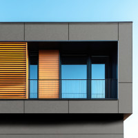 Aluverbund-Fassadenplatte Dunkelgrau-Met gallery