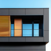 Aluverbund-Fassadenplatte Anthrazit/7016 gallery