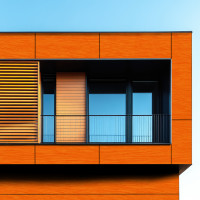 Aluverbund-Fassadenplatte Eibenholz/8734 gallery