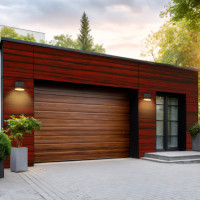 Aluverbund-Fassadenplatte Mahagoni/87400-4mm/0,5mm 1250x3200