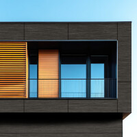 Aluverbund-Fassadenplatte Zink-Optik/med gallery