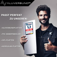 Sockelprofil für Alu Verbundplatte Silber E6Ev1 6