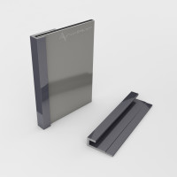 Abschlussprofil für Alu Verbundplatte Anthrazit RAL7016