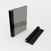 Abschlussprofil für Alu Verbundplatte Schwarz RAL9005 1