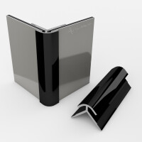 Außeneckprofil für 3 mm Platten Schwarz RAL9005 1