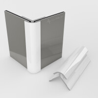 Außeneckprofil für 3 mm Platten Weiß RAL901