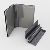 Inneneckprofil für 3 mm Platten Anthrazit RAL7016 1