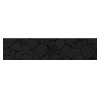 Aluwall Küchenrückwand Steinmauer schwarz - 4230