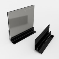 Sockelprofil für 3 mm Platten Schwarz RAL9005 1