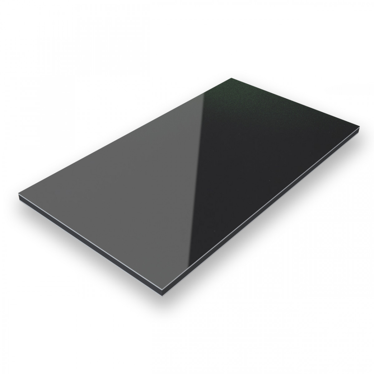 Dibond® Aluverbundplatte Schwarz RAL9005 Colour-Series 3mm matt/glänzend 