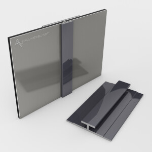Verbindungsprofil für 3 mm Platten Anthrazit RAL7016