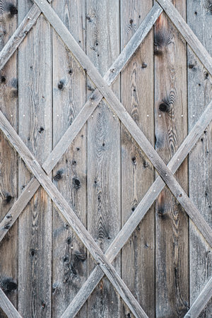 Ancient wooden door background.